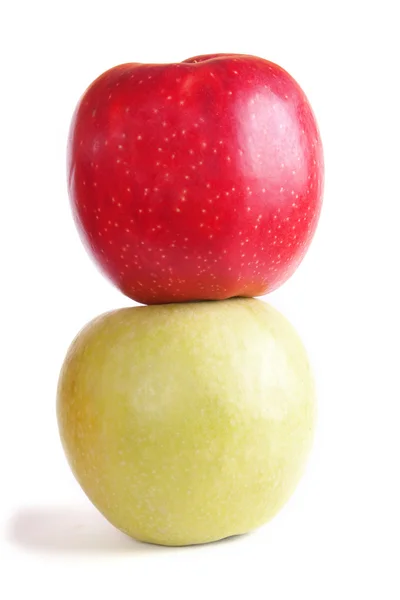 Duas maçãs — Fotografia de Stock