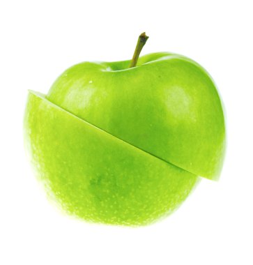 A fresh cutted apple clipart