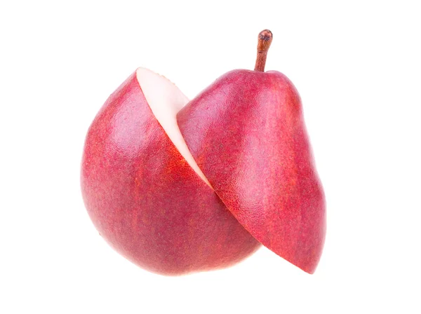 Una pera fresca tagliata — Foto Stock