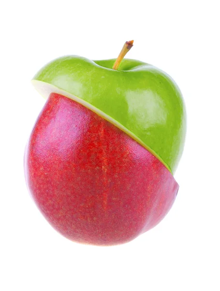 Smíšené hrušky a jablka — Stock fotografie