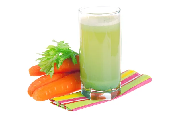 Fresh celery juice with carrot — Stock Photo, Image