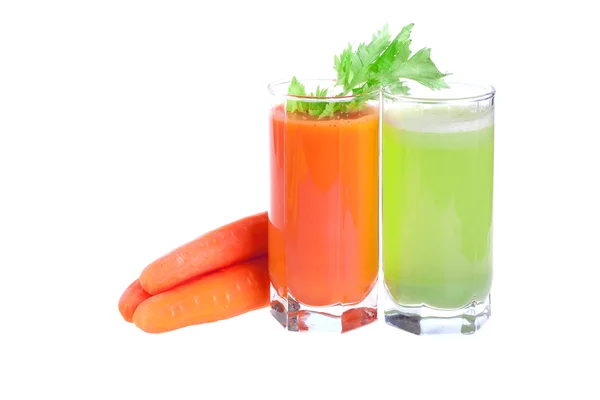 Apio y jugo de zanahoria — Foto de Stock