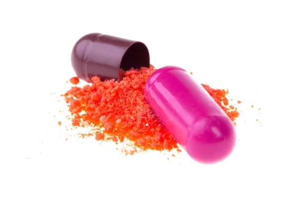 Opened pill capsule — Stock Photo, Image