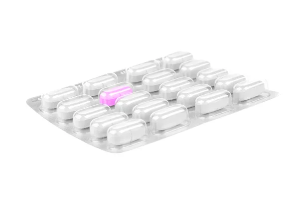 Purple pill — Stock Photo, Image