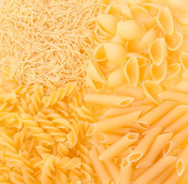 Vele soorten pasta — Stockfoto