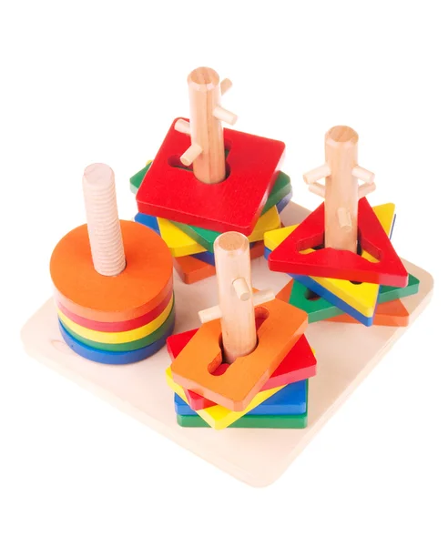 Speelgoed houten kind — Stockfoto