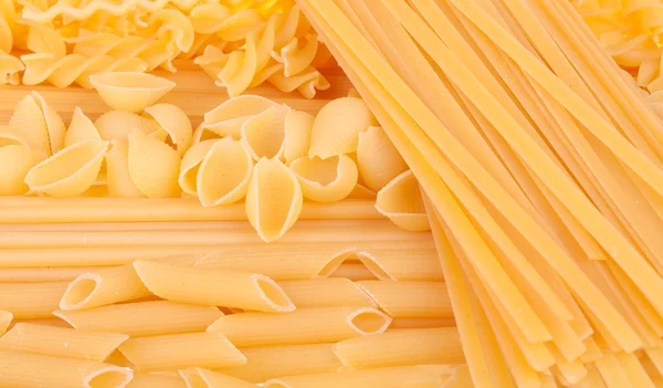 Vele soorten pasta — Stockfoto