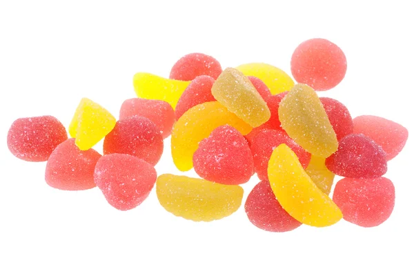 Fruit candy geïsoleerd op witte achtergrond — Stockfoto