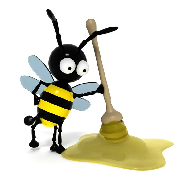 3D bee — Stock Photo, Image