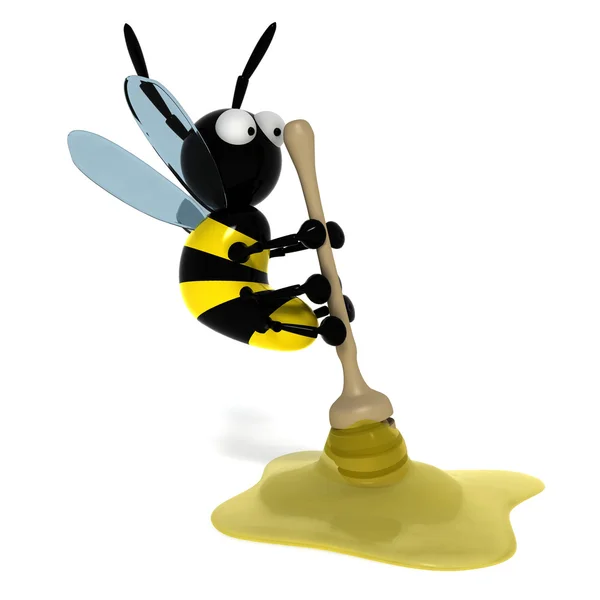 3D včela — Stock fotografie