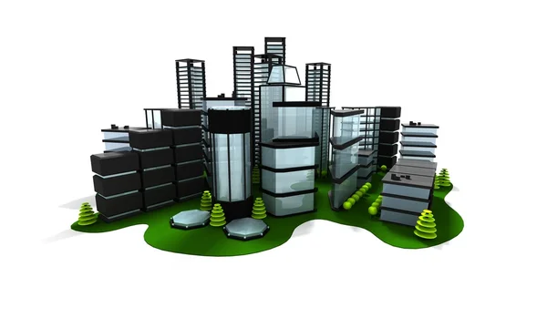 stock image 3d green city