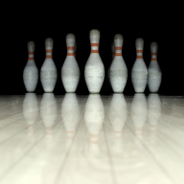 Bowlingnåler – stockfoto