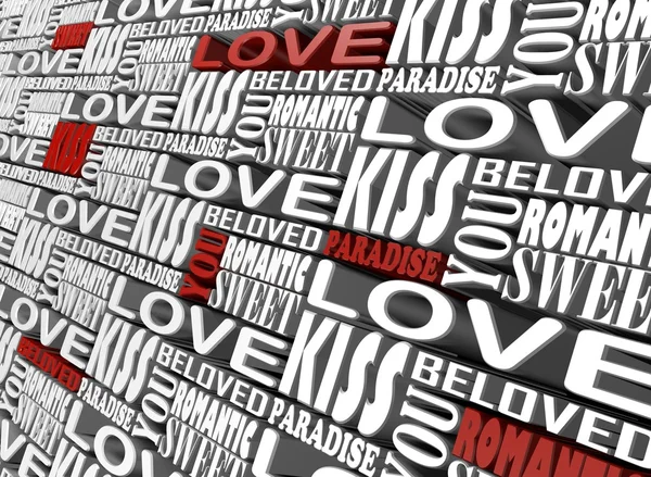 The words of love — Stock Photo, Image