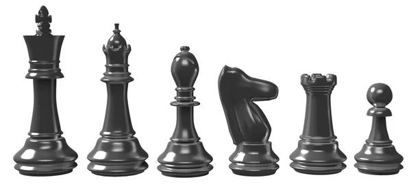 3d Chess Game Pieces Figures Stock Photo - Download Image Now