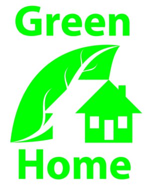 Green home clipart