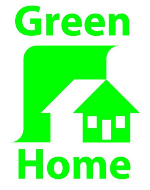 Green home clipart