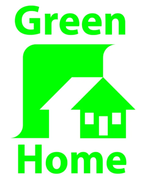 Zielony dom — Zdjęcie stockowe