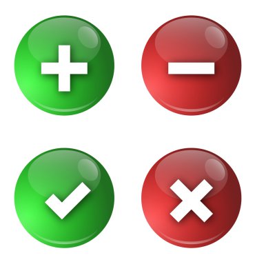 Button Plus Minus clipart