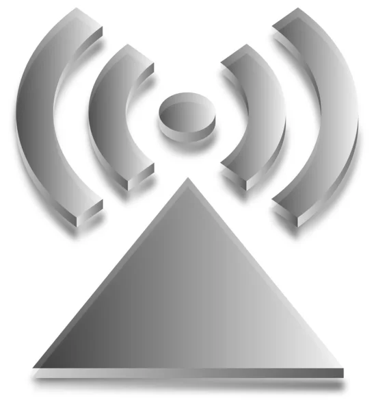 Logo bezprzewodowego — Zdjęcie stockowe