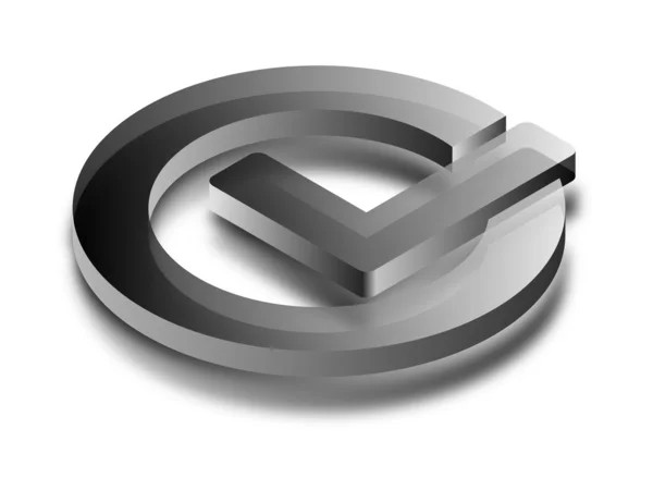 Logotypen fästing — Stockfoto