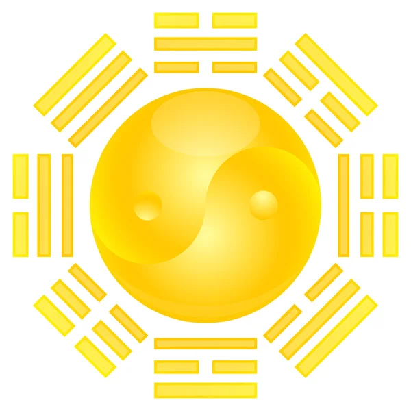 Yinyan słońce osiem triagrams — Zdjęcie stockowe