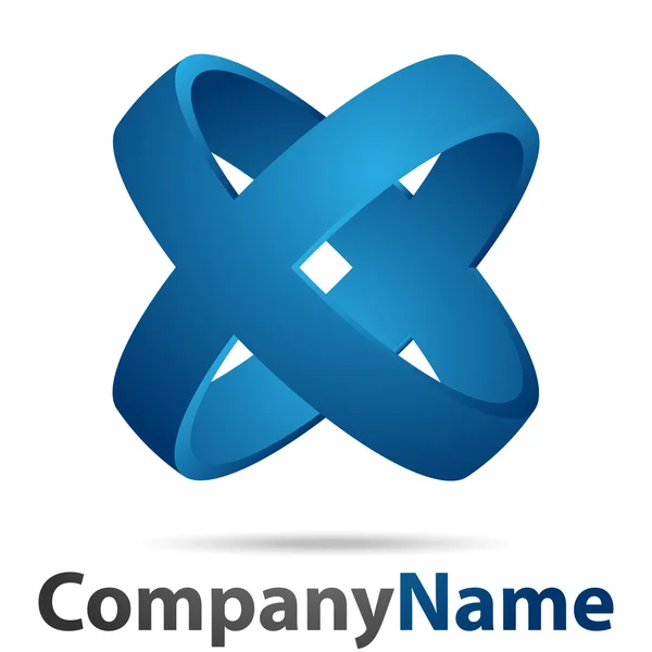 Logotipo X — Vetor de Stock