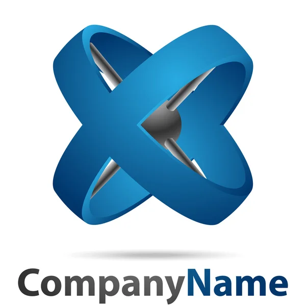Logotipo X — Vetor de Stock