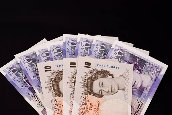 İzole banknotlar pound — Stok fotoğraf