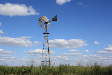 Kansas Country Windmill clipart