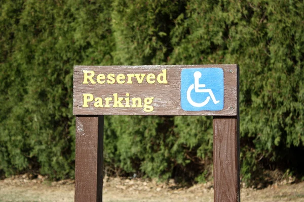 Hadicapped Parking Sign — Stock Photo, Image