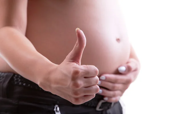 El embarazo está bien. ! — Foto de Stock