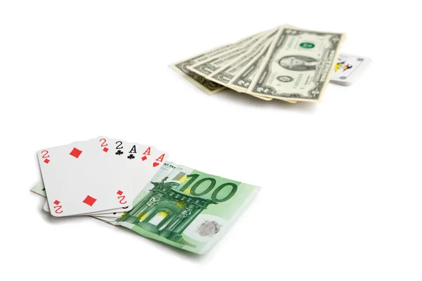 Poker uitdaging Stockfoto