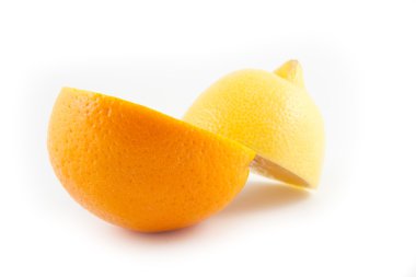 Hulf orange and lemon clipart