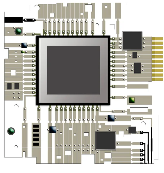 Electronic circuit board, — Stock Photo, Image