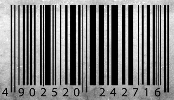 Etiqueta de código de barras — Fotografia de Stock