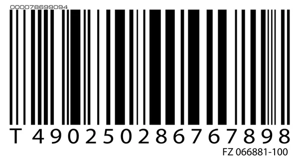 Штрих-код етикетки — стокове фото