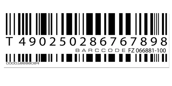 Etiqueta de código de barras — Foto de Stock