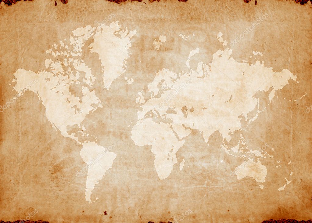 Vintage World Map Stock Photo By ©janaka 1856495