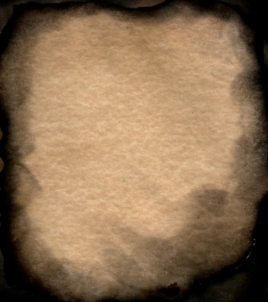 Burned Old paper — Stock Photo, Image