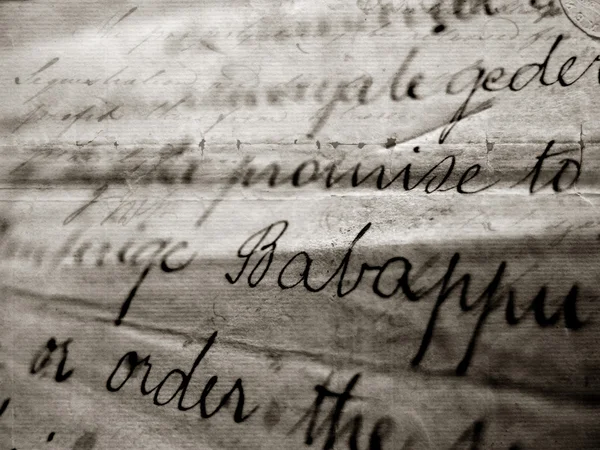 Vintage handwriting — Stock Photo, Image