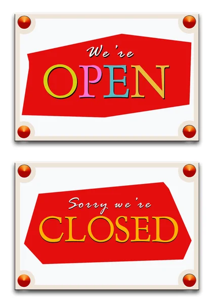 Stock image Closed & open tag