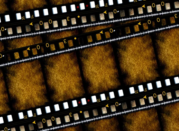 Gamla 35 mm film film — Stockfoto