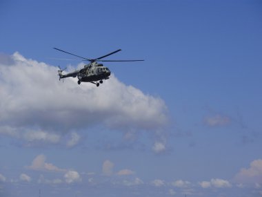 Helicopter MI-8 clipart