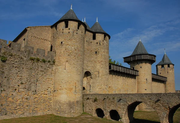 Carcassonne, středověké město — Stock fotografie