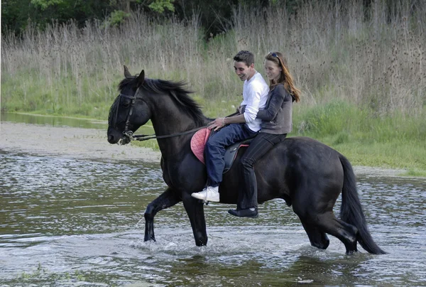 Amantes de equitação — Fotografia de Stock