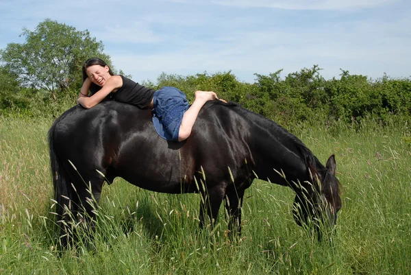 Équitation à cheval — Photo