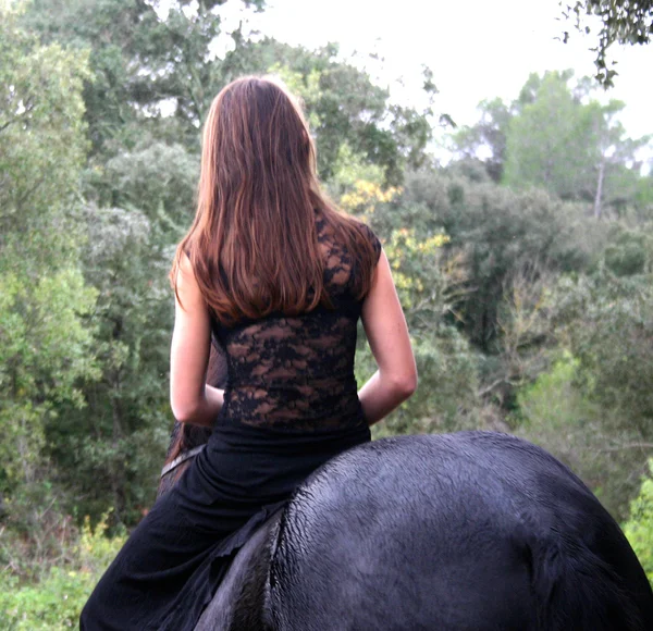 乗馬の女の子 — ストック写真