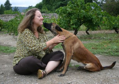 kadın ve köpek