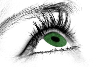 Green eye clipart