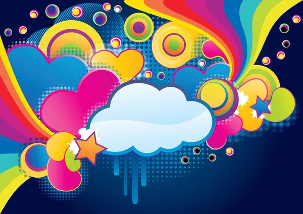 Funky cloud — Stock Vector